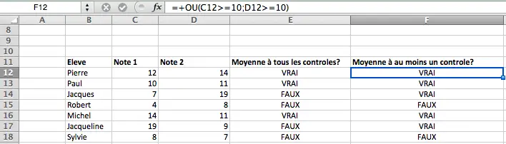 Comment Utiliser Les Formules Excel SI, OU, ET - Formule Excel